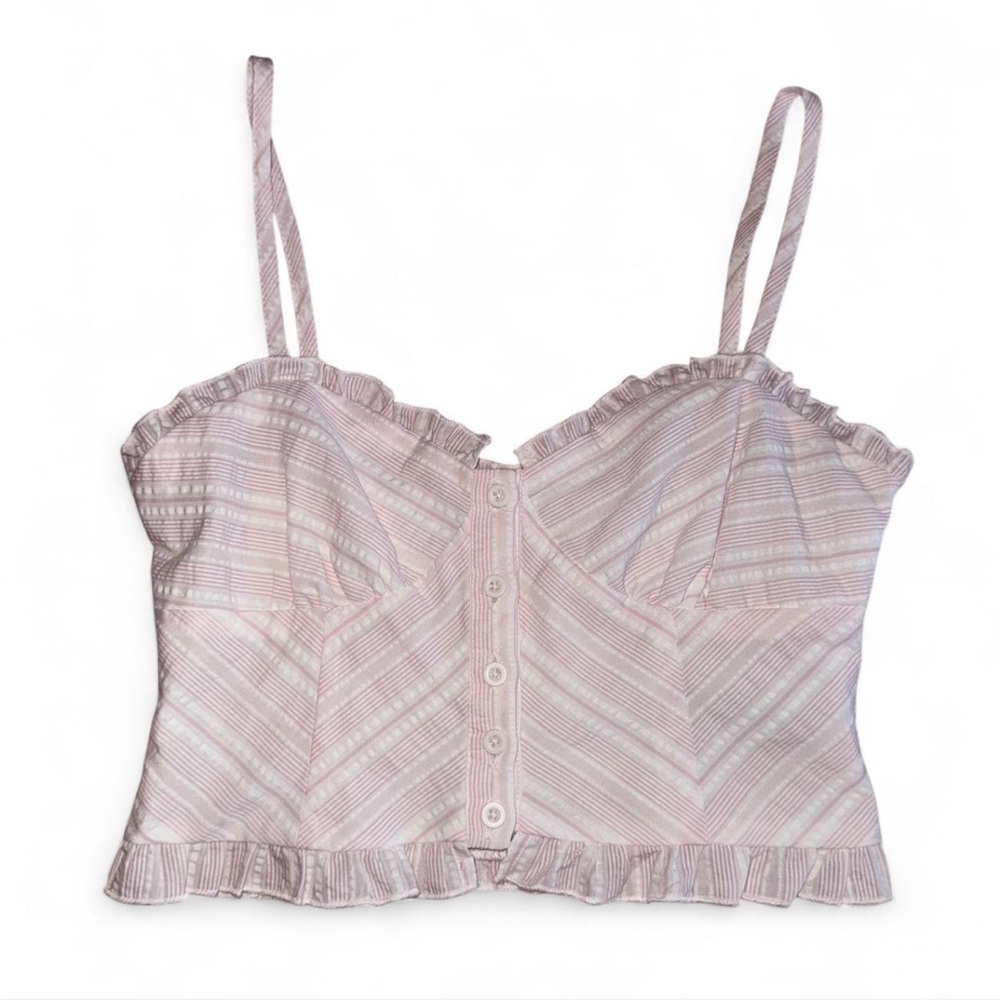 Striped Pink Crop Top